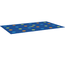 Perspective view of RUG-PREP-CIRCLES-RECT 7'6"X12'