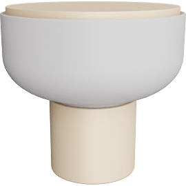 Perspective view of Arpeggio lamp 10.5 diam, 10h, Sand