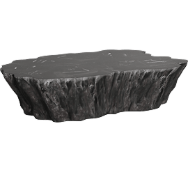 Perspective view of Clayhill 64" Coffee Table, Black Onyx