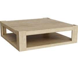 Perspective view of Devon 48" Coffee Table