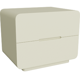 Perspective view of Lioh Nightstand Alabaster
