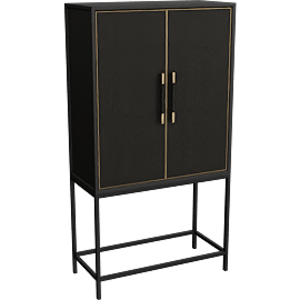 Perspective view of Midnight Bar Cabinet
