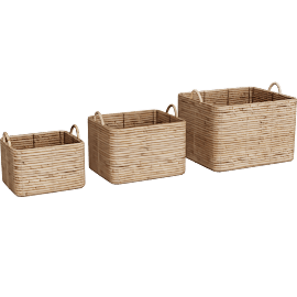 Perspective view of Marlene Baskets Set of 3