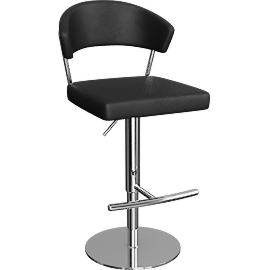 Perspective view of Sam Stool, Black