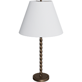 Perspective view of Twist Table Lamp