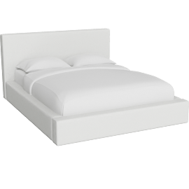 Perspective view of Zone Cloud Queen Platform Uph Bed With Storage
