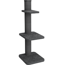Perspective view of Cat Scratch Post, 3 Level Cat Tree, 58.3" H