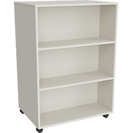 Perspective view of Double Sided Bookcase - 850w x 600d x 1200h