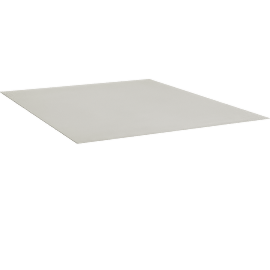 Perspective view of PARK RUG, DUSTY WHITE, 8X10