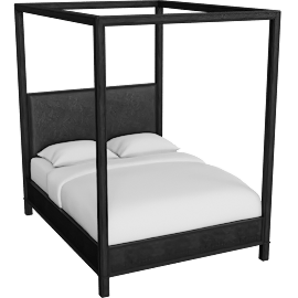 Perspective view of Keene Queen Canopy Bed