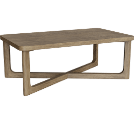 Perspective view of Maule Brown 48 Wide Rectangle Coffee Table