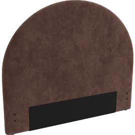 Perspective view of Arch Espresso Velvet Full Uph Headboard