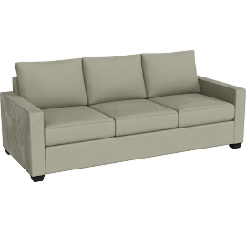 Perspective view of Mathers 91 Sofa, Fern Green