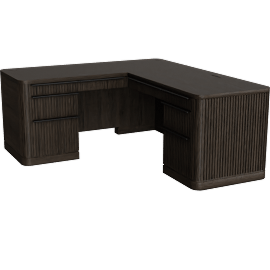 Perspective view of Durham L-Shaped Desk