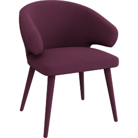Perspective view of Merlot Dining Chair