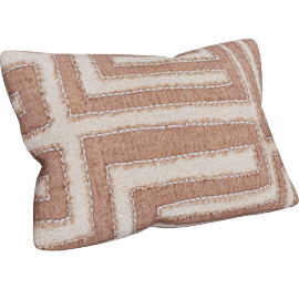 Perspective view of Matti Kidney Pillow Sepia