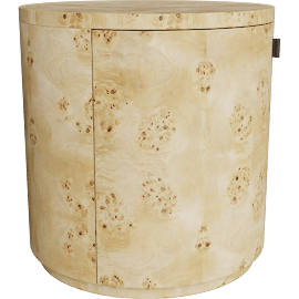 Perspective view of Corey Storage End Table