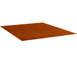 Perspective view of LUXE 2 RUG, BURNT ORANGE, 8X10