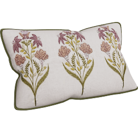 Perspective view of Bella Rose Kidney Pillow