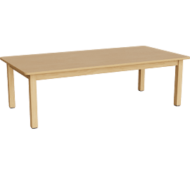 Perspective view of Birch Activity Tables, Rectangle 30" x 60" x 18"