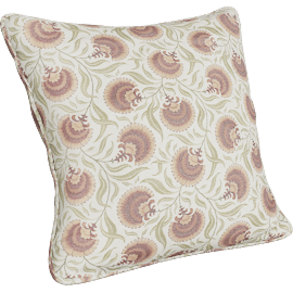Perspective view of Arlington Floral Pillow, Berry
