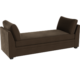 Perspective view of Bonaterra II Chocolate 86 Chaise Lounge