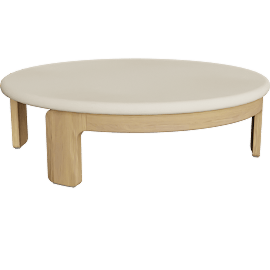 Perspective view of Anami 48" Outdoor Round Coffee Table
