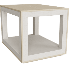 Perspective view of Riviera End Table