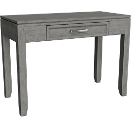 Perspective view of Anne Grey 1-Drawer Writing Desk, Computer, Storage