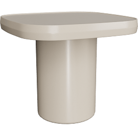 Perspective view of Eden Small Coffee Table Beige