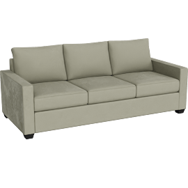 Perspective view of Mathers Fern Green Queen Sleeper Sofa