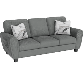 Perspective view of Malcolm Dark Grey Sofa