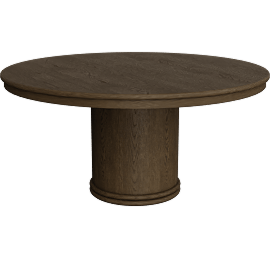 Perspective view of Warby 60" Round Dining Table