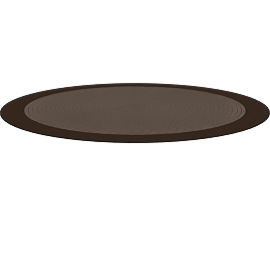 Perspective view of LIKE HOME BRAIDED 5'4" ROUND, CHOCOLATE