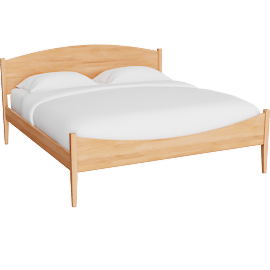 Perspective view of Luna Bed King