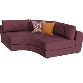 Perspective view of Darcy - Round Wedge