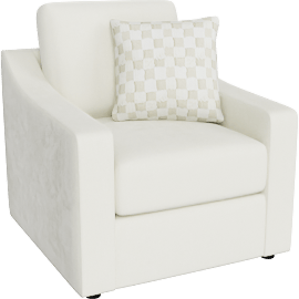 Perspective view of Mingle Slope Arm Foam 36 Chair