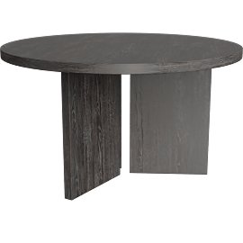 Perspective view of Mapleville Ebony 54 Round Dining Table