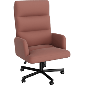 Perspective view of Plushon Office Chair Brown