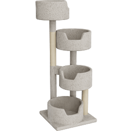 Perspective view of Cat Condos Multi-Level Cat Tower