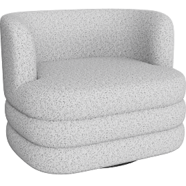 Perspective view of Eclipse Grey Lounge Chair