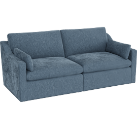 Perspective view of Adelina 84 2 Piece Apartment Sofa, Nordic Blue