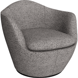 Perspective view of Lina Swivel Chair - Ramil, Stilton