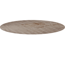 Perspective view of Holland Hand-Knotted Round Rug, Mocha