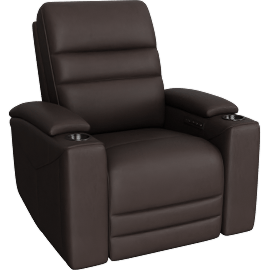 Perspective view of Nexus Autumn Umber Power Zero Gravity Recliner