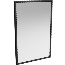 Perspective view of Pine Mirror Antique Blk