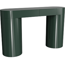 Perspective view of Serpentine Console Table