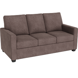 Perspective view of Aramis II 73 Full Sleeper Sofa With Memory Foam Mattress, Grey