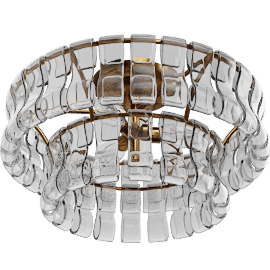 Perspective view of Ghiaccio Flush Mount