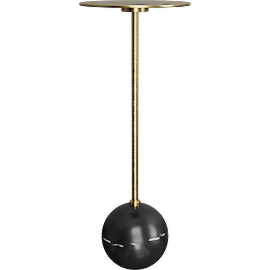 Perspective view of Orba Side Table Black